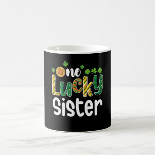 Caneca De Café Uma Irmã Sortuda Correspondência Familiar Dia de S