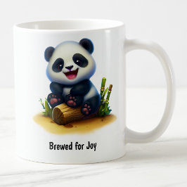 Caneca De Café Uma Lata De Café Panda Pintada Em 3D