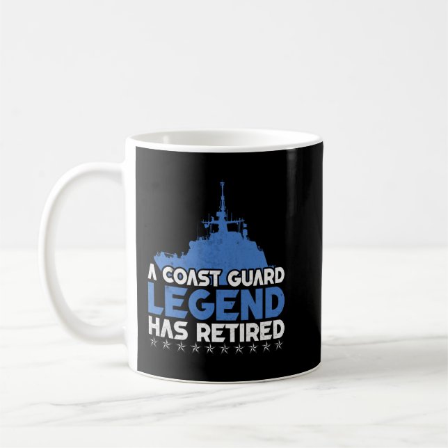 Caneca De Café Uma lenda de Guarda costeira retirou a USCG Vetera (Esquerda)