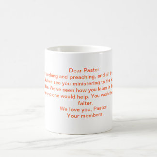 Caneca De Café Uma letra ao pastor