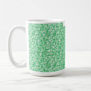 Caneca De Café Uma luxuosa e verde com frentes delicadas e arcaic