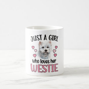 Caneca De Café Uma Menina Westin West Highland White Terrier Mãe