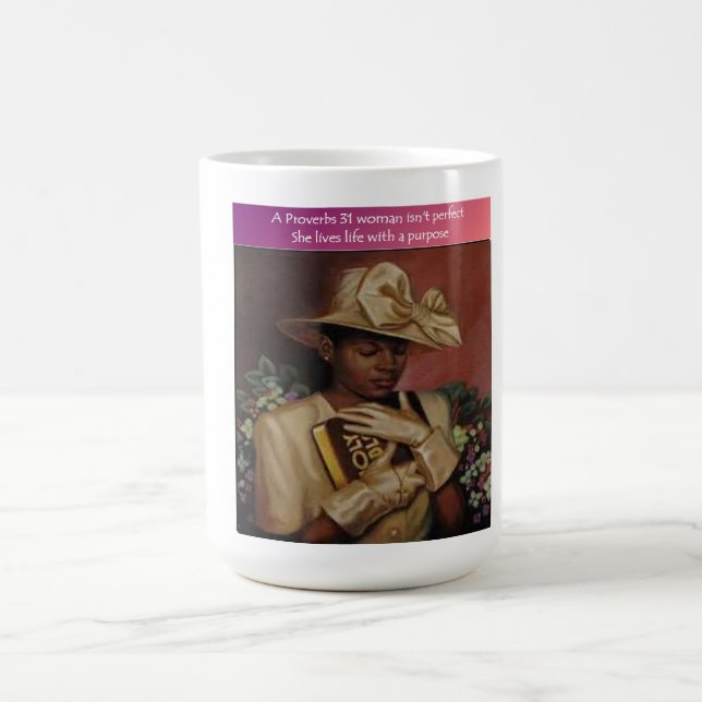 Caneca De Café Uma mulher dos provérbio 31 (Centro)