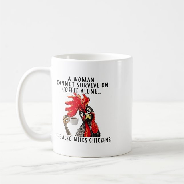 Caneca De Café Uma Mulher Não Pode Sobrevirer Somente Com Café El (Esquerda)