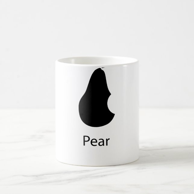 Caneca De Café Uma pera com uma mordida! (Centro)