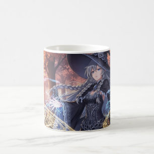 Caneca De Café Uma personagem feminina animada