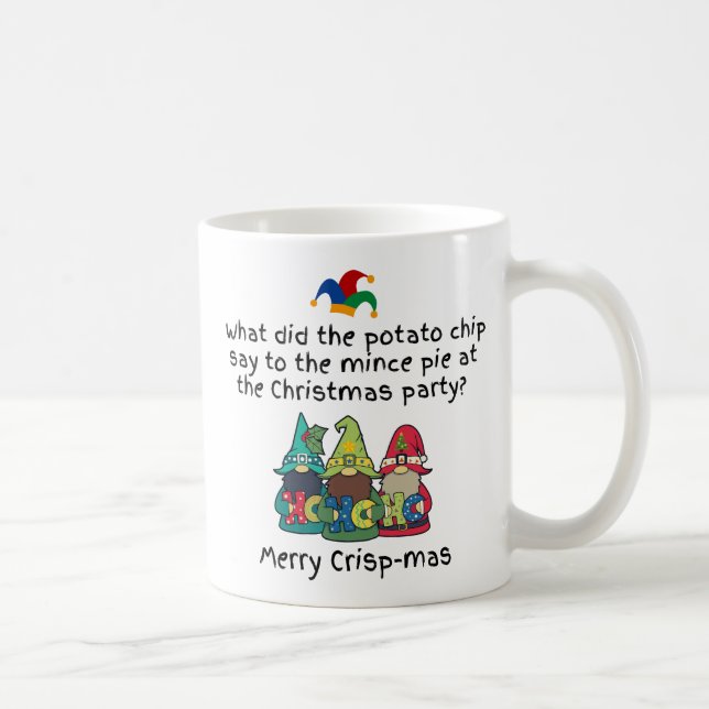 Caneca De Café Uma Piada De Mindinho De Natal Amável (Direita)
