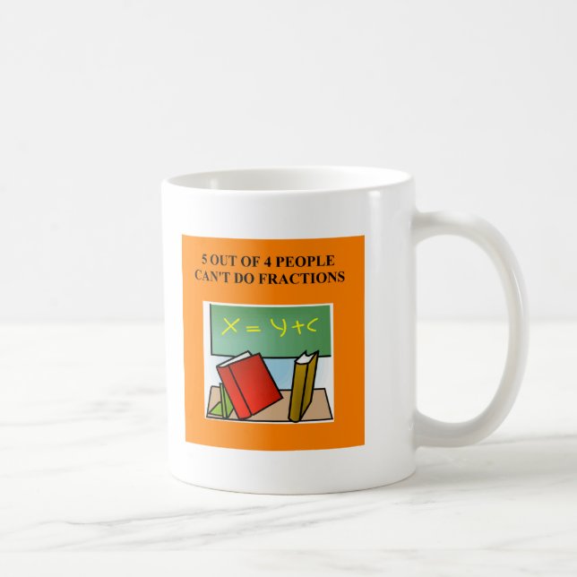 Caneca De Café uma piada engraçada da matemática (Direita)