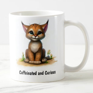 Caneca De Café Uma pintura digital de um belo Lynx