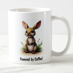 Caneca De Café Uma pintura digital de um canguru bonito