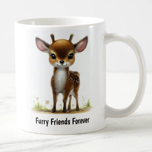 Caneca De Café Uma pintura digital de um cervo muito fofo