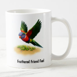 Caneca De Café Uma pintura digital de um Lorikeet Monte Apo
