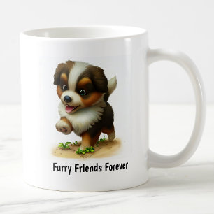 Caneca De Café Uma pintura digital de um pastor australiano bonit