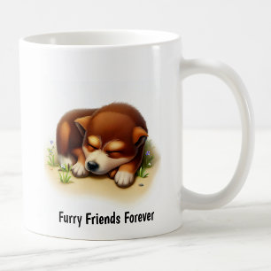 Caneca De Café Uma pintura digital de um porco-boi australiano bo