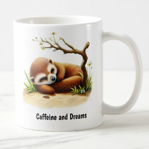 Caneca De Café Uma pintura digital de um suricato fofo