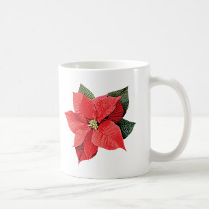 Caneca De Café Uma Poinsettia de Natal