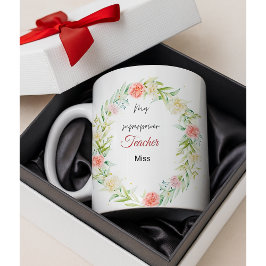 Caneca De Café Uma professora de superpotência personalizada Miss