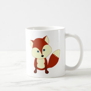 Caneca De Café Uma raposa vermelha bonito