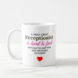Caneca De Café Uma Recepcionista Realmente Ótima – Nome Personali
