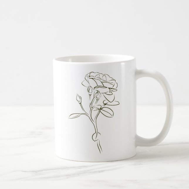 Caneca De Café Uma rosa para a amada.... (Direita)