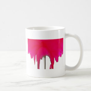 Caneca De Café Uma Rosa vermelha maravilhosa sob o céu branco