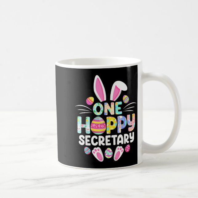 Caneca De Café Uma Secretária Alegre Dia Divertido de Páscoa  (Direita)
