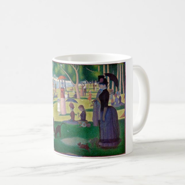 Caneca De Café Uma tarde de domingo em La Grande Jatte, Seurat (Frente Esquerda)