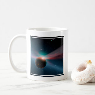 Caneca De Café Uma Tempestade De Cometas No Sistema Eta Corvi.