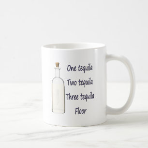 Caneca De Café Uma tequila dois tequila três tequila quatro