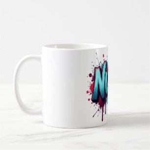 Caneca De Café Uma tipografia de enfermeira em um salto colorido
