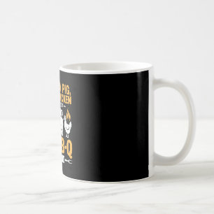 Caneca De Café Uma Vaca Um Porco E Uma Galinha Entram Em Um R B Q