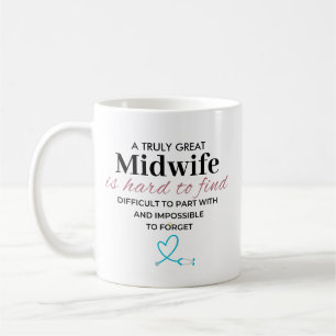 Caneca De Café Uma verdadeira parteira Excelente - Duro de esquec