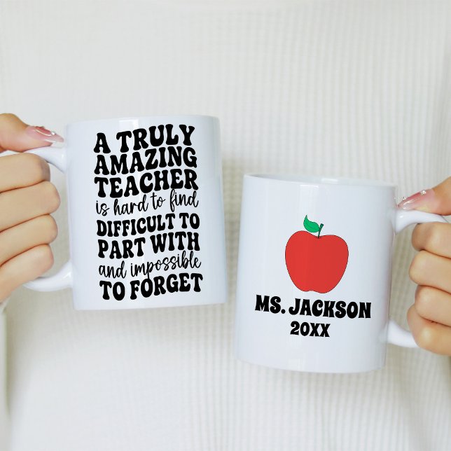 Caneca De Café Uma Verdadeiramente Incrível Professora é Difícil  (Criador carregado)