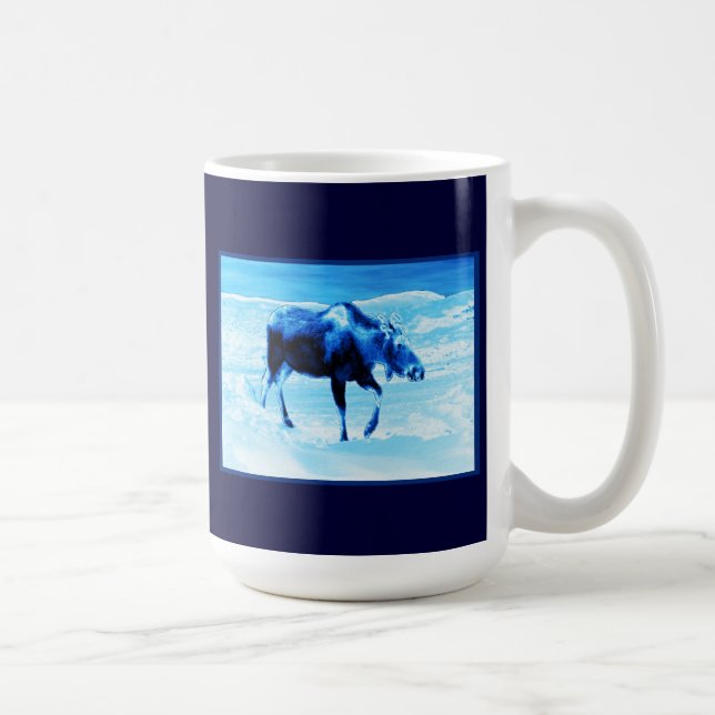 Caneca De Café Uma Vez Em Um Alce Azul (Direita)