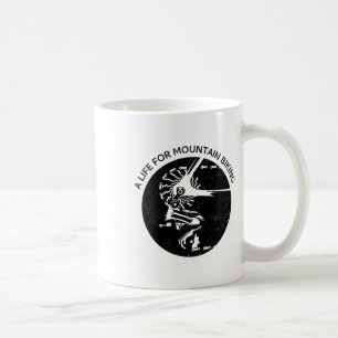 Caneca De Café Uma Vida Para O Ciclismo De Montanha (ciclista De