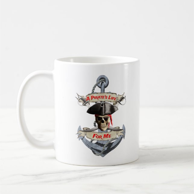 Caneca De Café Uma Vida Pirata Para Mim (Esquerda)