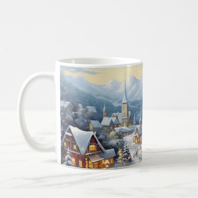 Caneca De Café Uma vila legal no dia de Natal (Esquerda)
