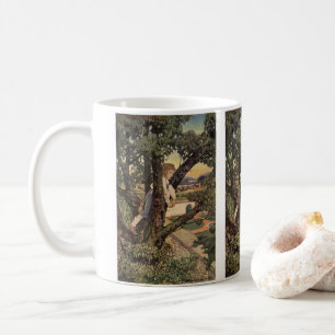 Caneca De Café Uma Vista das Árvores por Jessie Willcox Smith