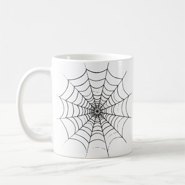 Caneca De Café Uma Web de aranha simples (Esquerda)