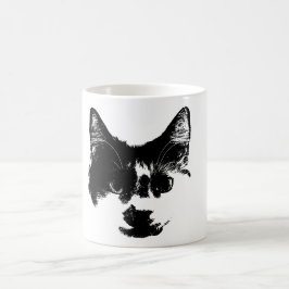 Caneca De Café Unbothered – Ink Style Cat