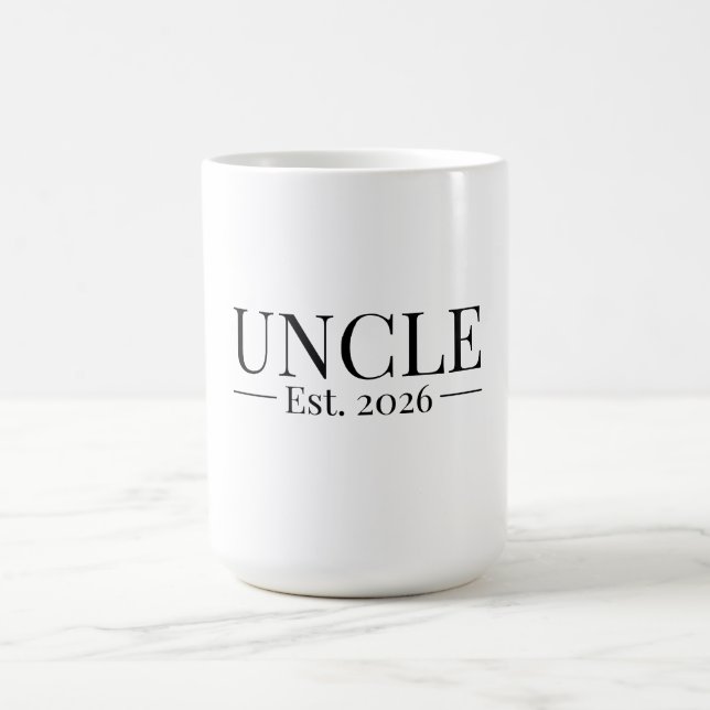 Caneca De Café Uncle Established 2026 (Centro)