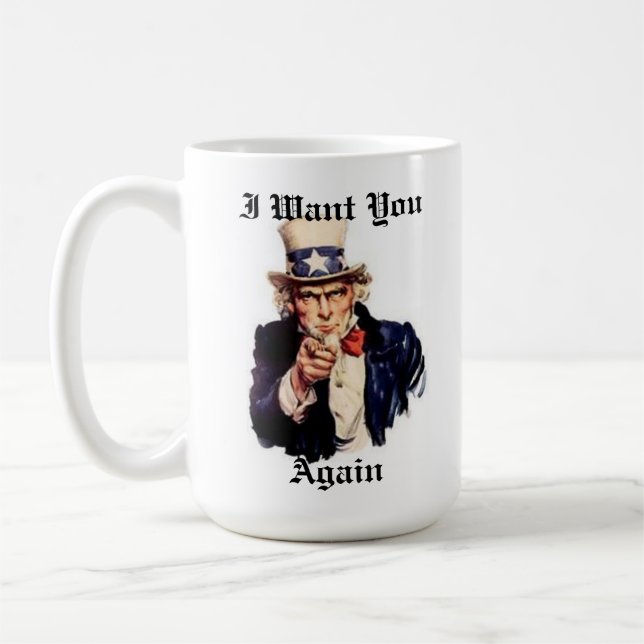 Caneca De Café UncleSamAgain (Esquerda)