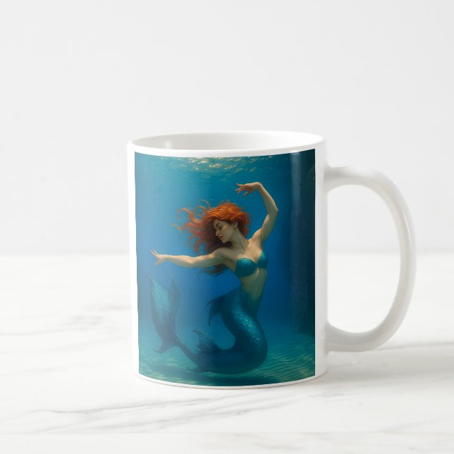 Caneca De Café Une jolie sirène qui dance  (Direita)