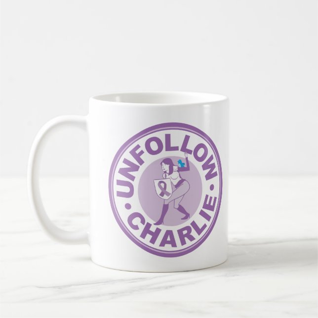 Caneca De Café Unfollow Charlie (Esquerda)