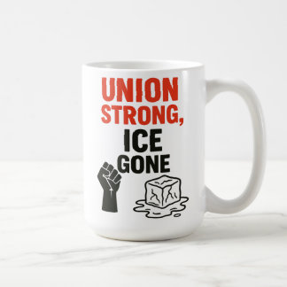 Caneca De Café União Forte, GELO... Protestos contra a imigração,