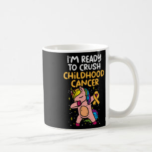 Caneca De Café Unicorn Dab Pronto Para Esmagar O Cancer De Infânc