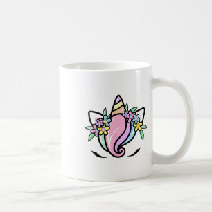 Caneca De Café Unicorn Face Cute Eyelashes Na Páscoa De Domingo