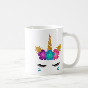 Caneca De Café Unicorn Face Halloween Ideume E Aniversário O