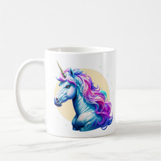 Caneca De Café Unicorn iluminado pela Lua