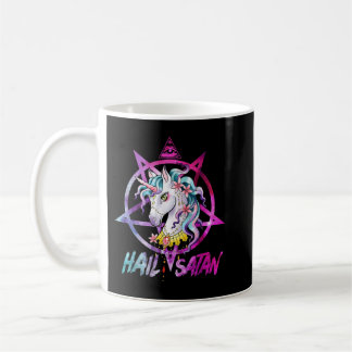 Caneca De Café Unicorn Satã de granizo Morte Metal Arco-Íris Home